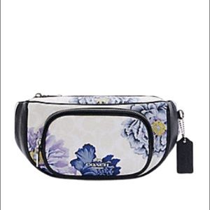 Coach COURT BELT BAG IN SIGNATURE CANVAS WITH KAFFE FASSETT PRINT